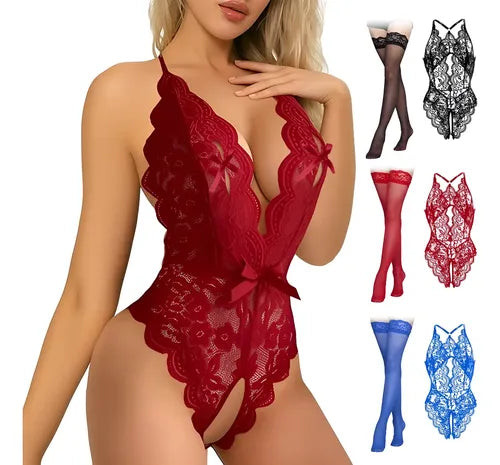 Camisón de Encaje de una Pieza para Mujer | Grado B