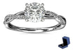 Anillo de Compromiso y Promesa Ajustable para Mujer Color Plateado | Grado B