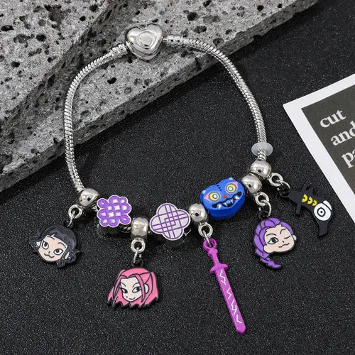 6 Piezas Pulsera Pop Morado, Decoración de Cumpleaños, Regalo Día del Niño | Grado B