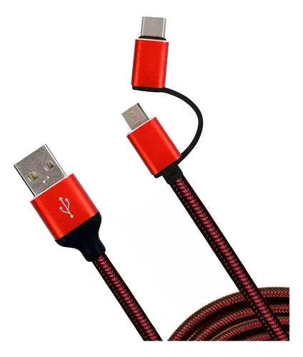 Cable USB-C a USB-C Carga Rápida 1M para iPhone Rojo | Grado B