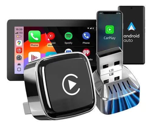 CAR PLAY ADAPTADOR INALÁMBRICO Y ANDROID AUTO CONVERTER 2EN1