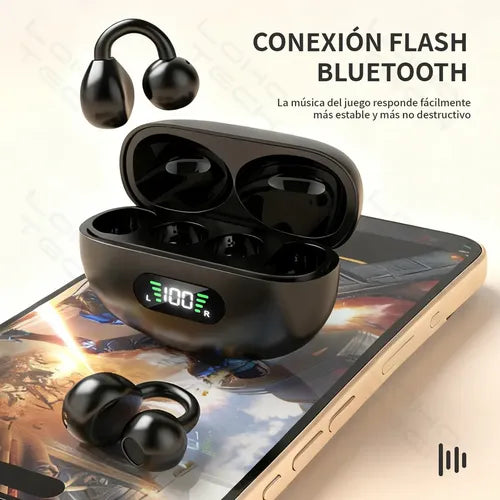 Audífonos Open Ear Bluetooth Pantalla Digital Inalambricos | Grado B