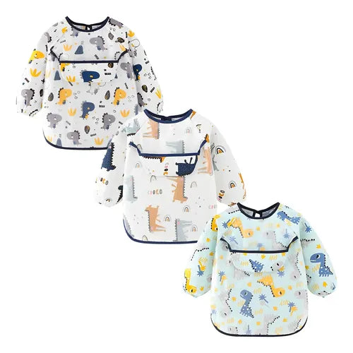 Babero Mangas Impermeable Manga Larga Niños de 3 a 8 Años | Grado B