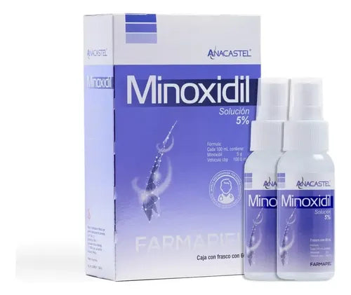 Líquido Anticaída Anacastel Minoxidil Solución 5% de 60ML | Grado B