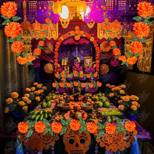 Decoraciones para Fiestas de Día de Muertos 5PC, Fiestas Naranja Día de Muertos | Grado B