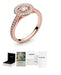 Anillo Vintage Torre Eiffel Color Dorado Rosa