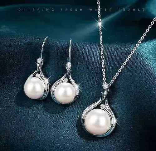 Juego de Collar y Pulsera con Circonitas 2 Piezas | Grado B