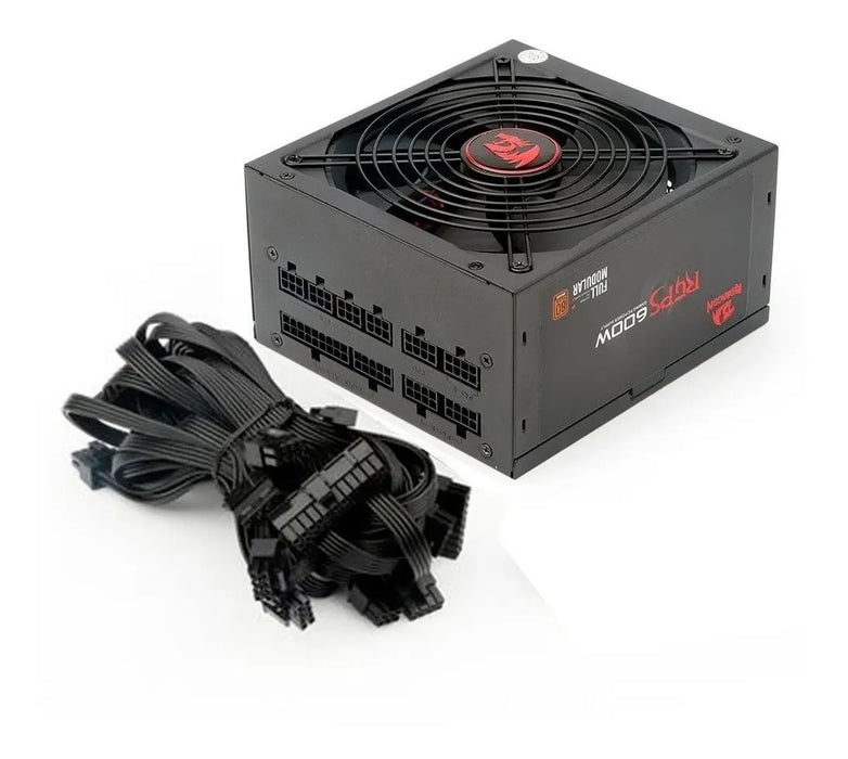 FUENTE DE PODER REDRAGON RPGS GC-PS003 600W MODULAR BRONCE COLOR BLACK NEGRO   |   GRADO B