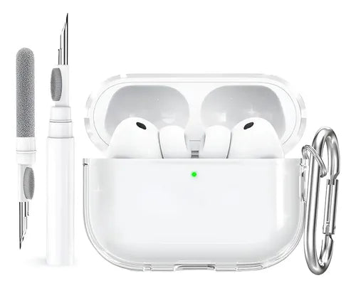 Funda Transparente de Silicona para AirPods Pro 3 con Llavero y Almohadillas | Grado B