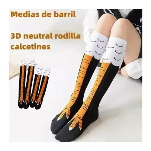 Divertidas Piernas Calcetines Rodilla Calceta Patas de Pollo | Grado B
