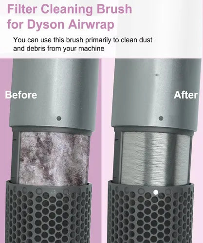 Funda para Filtro y Cepillo de Limpieza Compatible con Dyson Airwrap Color Gris | Grado B