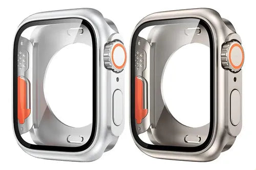 case cristal templado lujo para apple watch serie 8 7 6 5 se 2