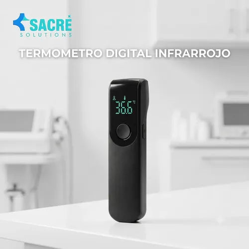 Termómetro Infrarrojo Digital sin Contacto Color Negro | Grado B