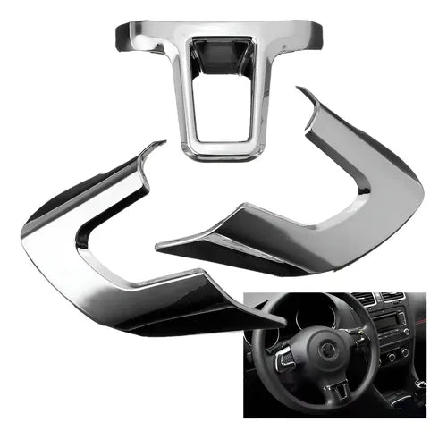 Embellecedor de Volante para Volkswagen Jetta 6 Vento y Polo Color Blanco | Grado B