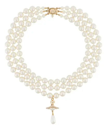 Collar de Perlas con Alfileres de Gancho | Grado B