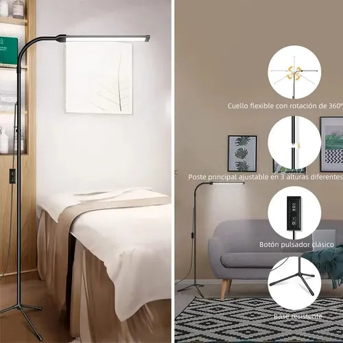 Lámpara LED de Pie para Extensión de Pestañas Ajustable | Grado B
