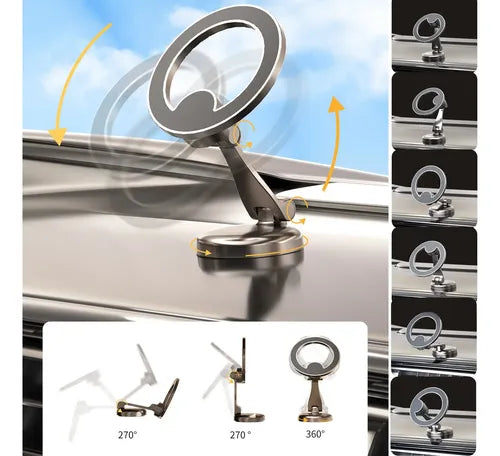 soporte celular magna tico para auto magsafe giratorio de 360