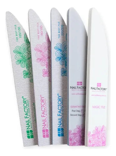 Pack de Limas Nail Factory en Rosa Azul o Verde a Elegir | Grado B