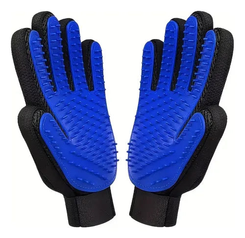Guantes Masajeadores Quita Pelo para Perros y Gatos 2 Piezas (Par Izquierdo y Derecho) Cepillo para Mascotas - GRADO A
