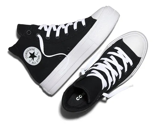 Tenis Converse Day One Platform A19292C Mujer Negro Liso Talla 24 MX | Grado A
