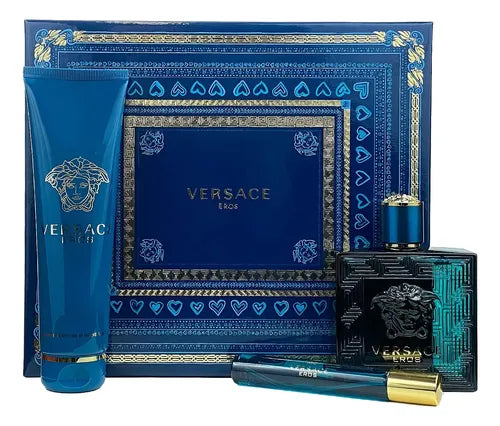 Set 3 Piezas Versace Eros para Hombre de Versace EDT | Grado B