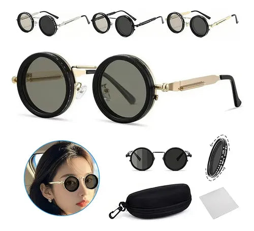 LENTES JAGUAR SOL REDONDO CIRCULARES GAFAS RETRO HOMBRE MUJE