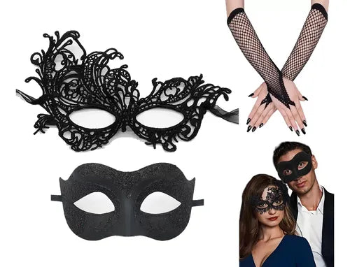 2 Antifaz Mascaras Accesorios para Fiestas Carnaval Cosplay | Grado B