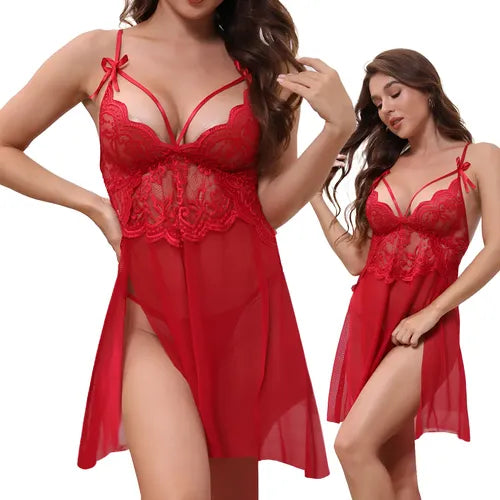Lencería de Encaje Tipo Baby Doll para Mujer | Grado B