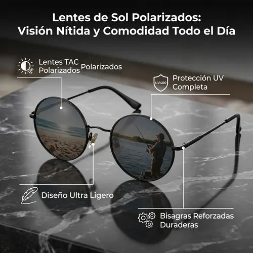LENTES JAGUAR SOL REDONDO CIRCULARES GAFAS RETRO HOMBRE MUJE