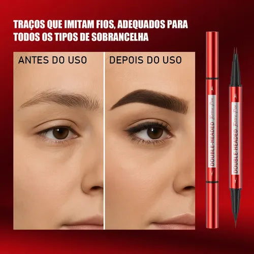Lápiz Delineador de Cejas de Doble Punta y Larga Duración | Grado B