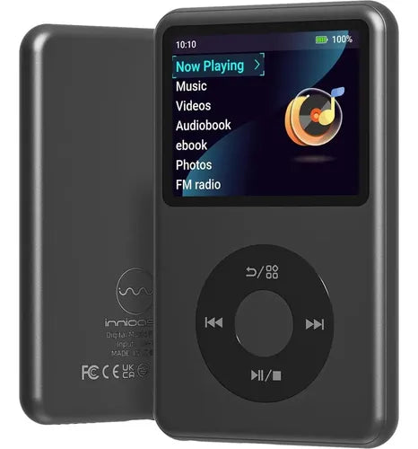 Reproductor MP3 Innioasis Y1 de 128GB con Bluetooth, Sonido HiFi y Rueda Clásica Negro | Grado B