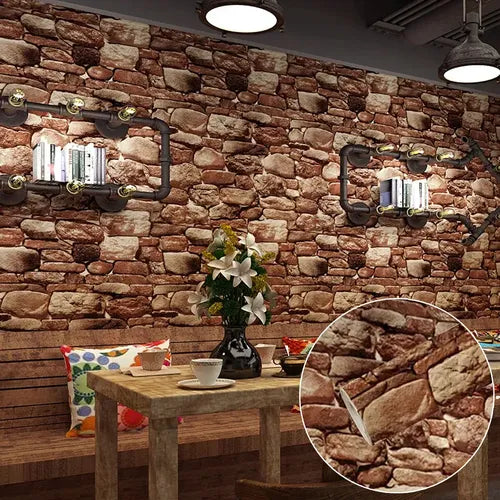 Papel Tapiz 3D Autoadhesivo Decorativo de 10 m por 45 cm | Grado B