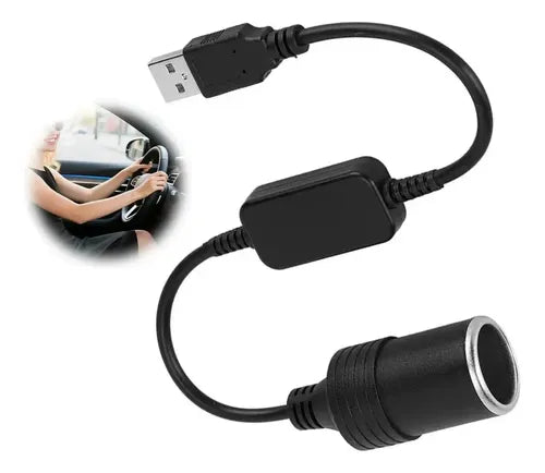 Adaptador Hembra de Encendedor de Auto con Cable Cargador | Grado B