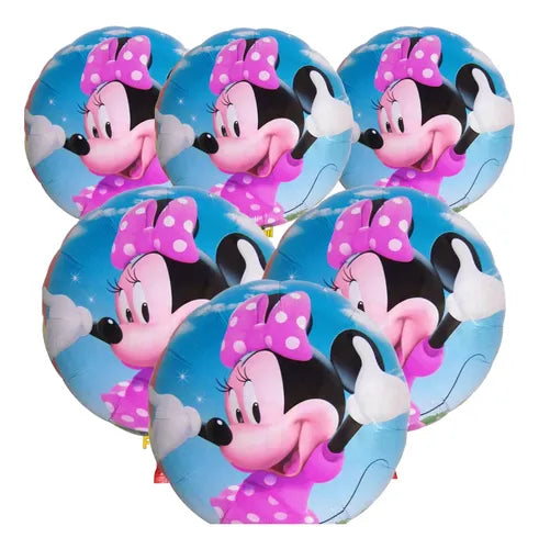 Paquete de 5 Globos de Aluminio con Lunares Color Azul 22 Pulgadas | Grado B