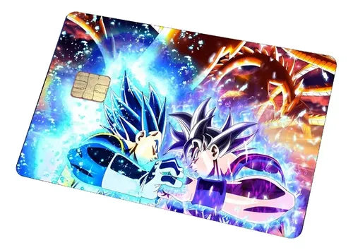 Sticker Tarjeta de Crédito Goku y Vegeta Dragon Ball Z Skin | Grado B
