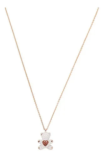 Collar de Osito Teddy Brillante Estilo 3D | Grado B