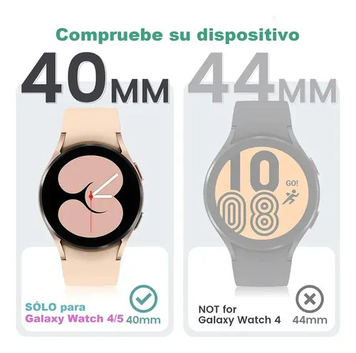 2pzs funda protector tpu mica para galaxy watch 4 5 40 44mm 2