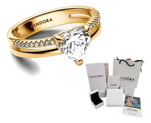 Anillo de Promesa y Compromiso Color Plateado | Grado B
