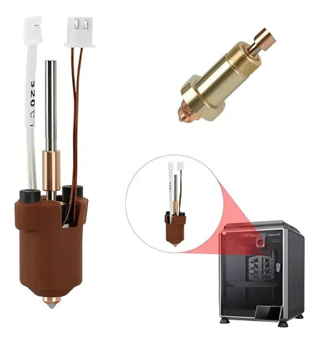 HOTEND BOQUILLA CERáMICA ACTUALIZADA CREALITY K1 K1 MAX K1C 24V