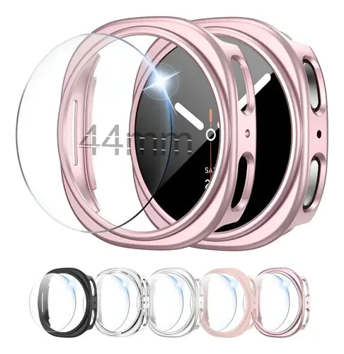 5 FUNDA + 5 MICA PARA SAMSUNG GALAXY WATCH 4 5 40MM 44MM