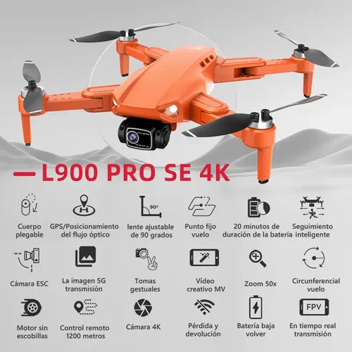 Drone Axnen L900 Pequeño Fpv con Cámara 4K y GPS Profesional | Grado B