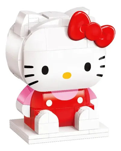Kit Construcción Hello Kitty Keepley | Figura Sanrio Armable 30 Pzas | Figura Ensamblada 12 CM Plástico | Creativo Coleccionable | Niños | Grado A