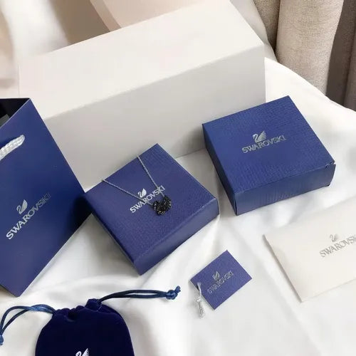 Collar de Cristal Azul con Estuche de Regalo | Grado B