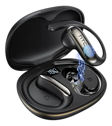 Audífonos Inalámbricos HTC NE52 Traductores de 135 Idiomas Bluetooth 6.0 Open Ear | Grado B