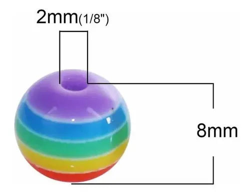 Bolas de Acrílico de Colores Separadoras para Pulseras | Grado B