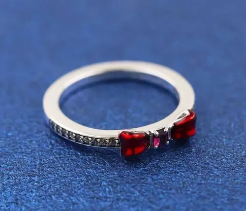 Anillo de Promesa y Compromiso Color Plateado | Grado B