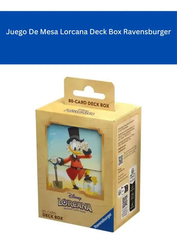 Juego de Mesa Lorcana Deck Box Scrooge Mcduck Ravensburger | Grado A