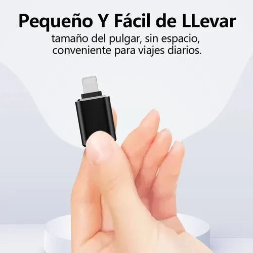 Adaptador OTG para iPhone iPad Entrada USB 3.0 5Gbps Libre | Grado B