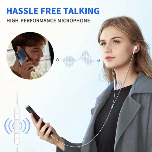 Audífonos Tipo C Cable Manos Libres para Samsung para Huawei | Grado B