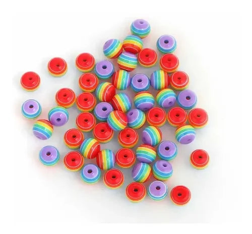 Bolas de Acrílico de Colores Separadoras para Pulseras | Grado B